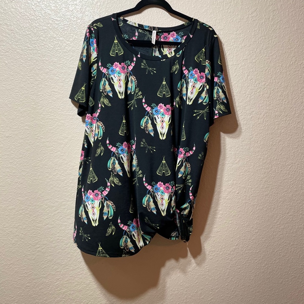 Floral skull pulse size multi color fits 2x